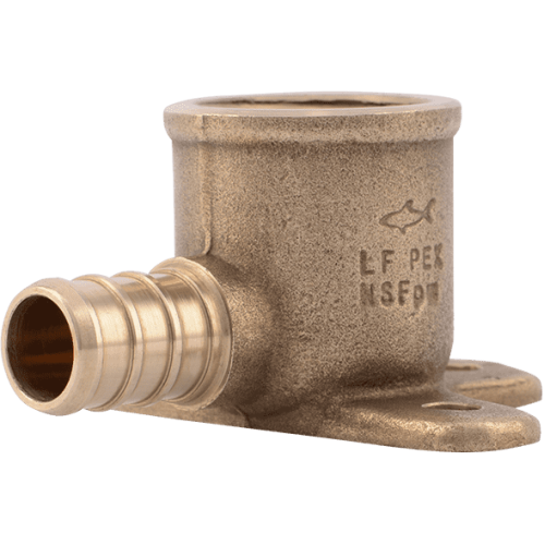 UC334LFA DROP EAR ELL 1/2 BRS UC334LFA PEX BARBXFNPT