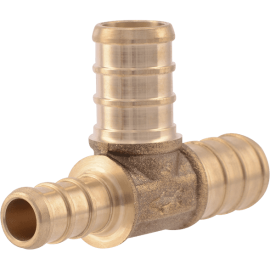 UC434A TEE 1/2X3/8X1/2 BRS PEX UC434A BARBXBARBXBARB
