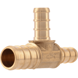 UC452LFA TEE 1/2X3/8X3/8 BRS UC452LFA PEX BARBXBARBXBARB LEAD FREE