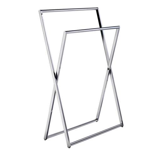 Freestanding Towel Rail in Polished Chrome