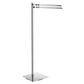 Outline FK325 Double Towel Rail Free Standing in Polished Chrome