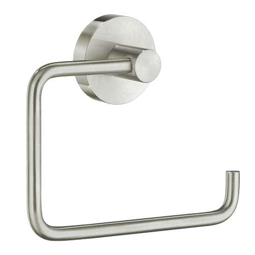European Toilet Roll Holder in Brushed Nickel