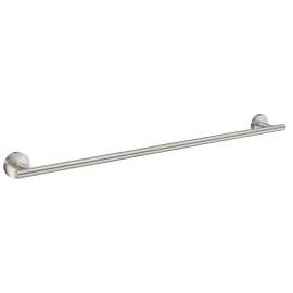 Single Towel Rail in Brushed Nickel