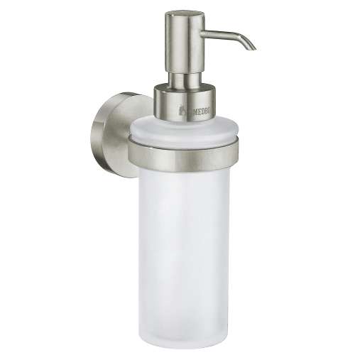 Frosted Soap Dispenser in Brushed Nickel