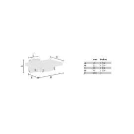 Holder with Porcelain Soap Dish in Polished Chrome