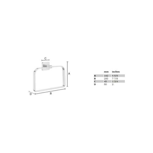 Towel Ring in Polished Chrome