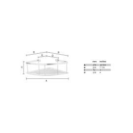 Corner Soap Basket in Polished Chrome