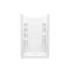 Alcove Shower Kit 34-in L x 48-in W x 75.75-in H in White