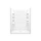 Alcove Shower Kit 34-in L x 60-in W x 75.75-in H in White