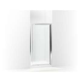 Vista Pivot II 31-1/4-In X 36-In Framed Alcove Shower Door With Pebbled Glass