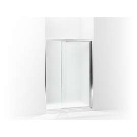 Vista Pivot II 42 To 48-In X 65.5-In Framed Pivot Shower Door With Pebbled Glass