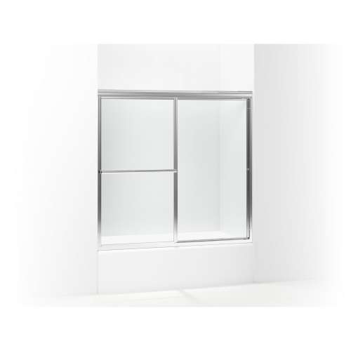 Deluxe 59.38-In X 56.25-In Framed Alcove Shower Door With Pebbled Texture Glass