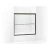 Finesse 57-In X 55.75-In Frameless Alcove Shower Door With Smooth/Clear glass texture Glass