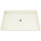 Shower Base 39.375-in L x 63.25-in W with Center Drain in Biscuit