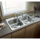 Middleton 33-in. Double Bowl Drop-in 20 Gauge Stainless Steel Kitchen Sink
