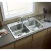 Middleton 33-in. Double Bowl Drop-in 20 Gauge Stainless Steel Kitchen Sink