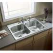 Middleton 33-in. Double Bowl Drop-in 20 Gauge Stainless Steel Kitchen Sink