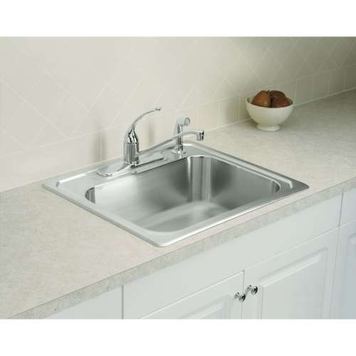 Middleton 25-in. Single Bowl Drop-in 20 Gauge Stainless Steel Kitchen Sink