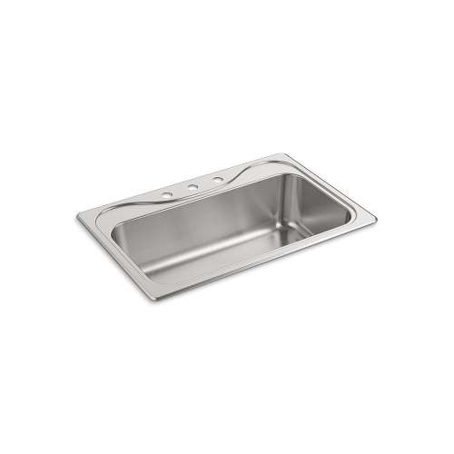 Southhaven 33-in. Single Bowl Drop-in 18 Gauge Stainless Steel Kitchen Sink