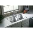 McAllister 32-in. Double Bowl Undermount 20 Gauge Stainless Steel Kitchen Sink