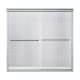 Finesse 59.625-In X 55.75-In Frameless Alcove Shower Door With Smooth/Clear glass texture Glass