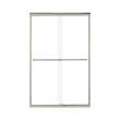 48-in x 36-in Shower Base, Walls and Door Kit, in White/Nickel with Clear Glass