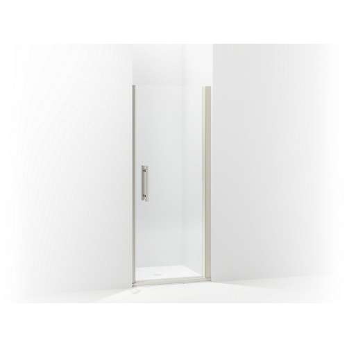 5699-30N-G05 Finesse Peak 30-in Max Opening X 67-in H Headerless Frameless Pivot Shower Door, Nickel