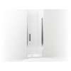 5699-30S-G05 Finesse Peak 30-in Max Opening X 67-in H Headerless Frameless Pivot Shower Door, Silver