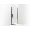 5699-31Adr-G05 Finesse Peak 31-1/2-in Max Opening X 67-in H Headerless Frameless Pivot Shower Door, Deep Bronze
