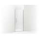 5699-33N-G03 Finesse Peak 33-in Max Opening X 67-in H Headerless Frameless Pivot Shower Door, Nickel