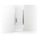 5699-33S-G05 Finesse Peak 33-in Max Opening X 67-in H Headerless Frameless Pivot Shower Door, Silver