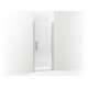 5699-34N-G05 Finesse Peak 34-1/2-in Max Opening X 67-in H Headerless Frameless Pivot Shower Door, Nickel