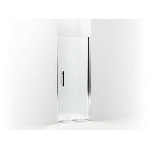 5699-34S-G03 Finesse Peak 34-1/2-in Max Opening X 67-in H Headerless Frameless Pivot Shower Door, Silver