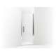 5699-34S-G03 Finesse Peak 34-1/2-in Max Opening X 67-in H Headerless Frameless Pivot Shower Door, Silver
