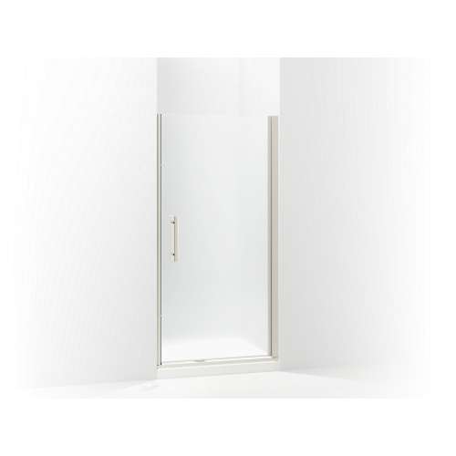 5699-36N-G03 Finesse Peak 36-in Max Opening X 67-in H Headerless Frameless Pivot Shower Door, Nickel