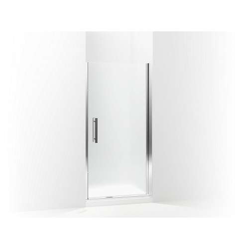 5699-36S-G03 Finesse Peak 36-in Max Opening X 67-in H Headerless Frameless Pivot Shower Door, Silver