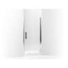 5699-36S-G05 Finesse Peak 36-in Max Opening X 67-in H Headerless Frameless Pivot Shower Door, Silver