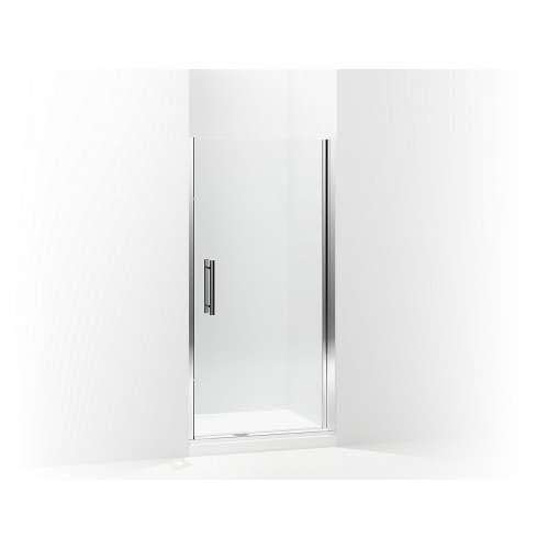 5699-36S-G05 Finesse Peak 36-in Max Opening X 67-in H Headerless Frameless Pivot Shower Door, Silver