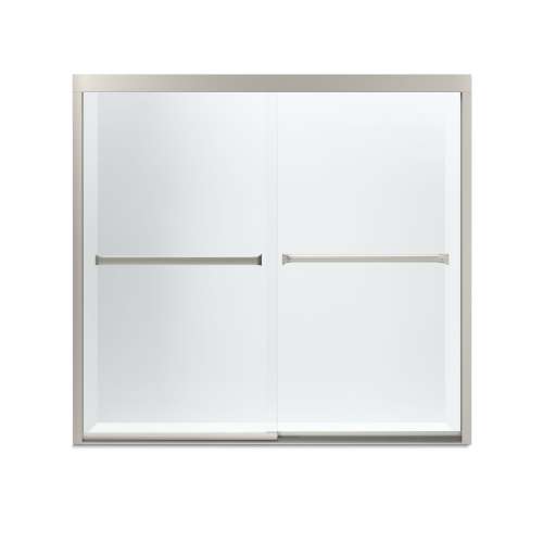 Meritor 59.37-In X 55.12-In Frameless Alcove Shower Door With Clear Glass