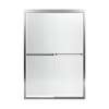 42.62-in to 47.62-in W x 69.68-in H Sliding Shower Door in Silver with Clear Glass