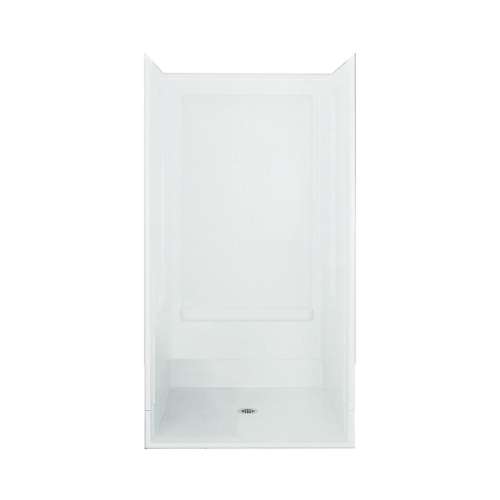 62050106 Advantage 72-in x 39.375-in x 39.375-in Vikrell Wall and Floor 4-Piece Alcove Shower Kit