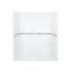 72-in x 39.375-in x 63.25-in Vikrell Wall and Floor 4-Piece Alcove Shower Kit in White