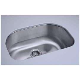 Cinch 26-in. Single Bowl Undermount 18 Gauge Stainless Steel Kitchen Sink