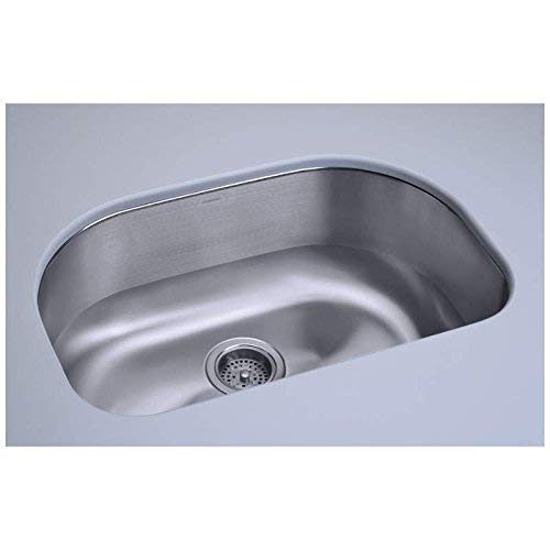 Cinch 26-in. Single Bowl Undermount 18 Gauge Stainless Steel Kitchen Sink
