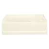 18.25-in x 36-in x 60.25-in Vikrell Oval in Rectangle Skirted Bathtub with Left-Hand Drain in Biscuit