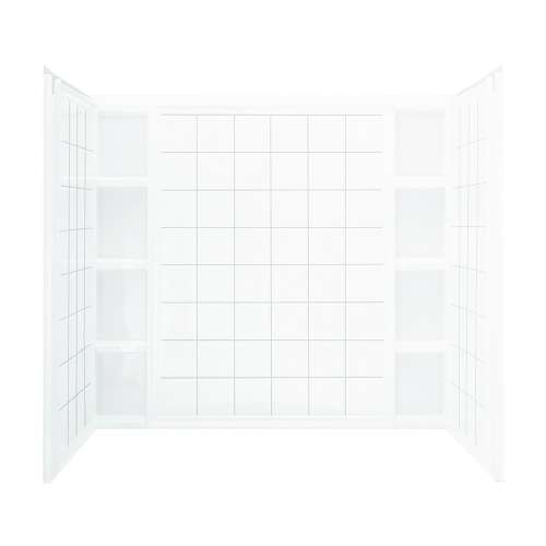 Ensemble Vikrell 60-In X 43.5-In X 54.25-In Bathtub Wall Surround