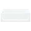 Ensemble 71121110-LNR-0 60-in L x 32-in W Rectangular Skirted Bathtub with Left-Hand Drain in White