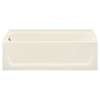 Ensemble 71121110-LNR-96 60-in L x 32-in W Rectangular Skirted Bathtub with Left-Hand Drain in Biscuit