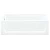 Ensemble 71121112-LNR-0 60-in L x 32-in W Rectangular Skirted Bathtub with Left-Hand Drain in White