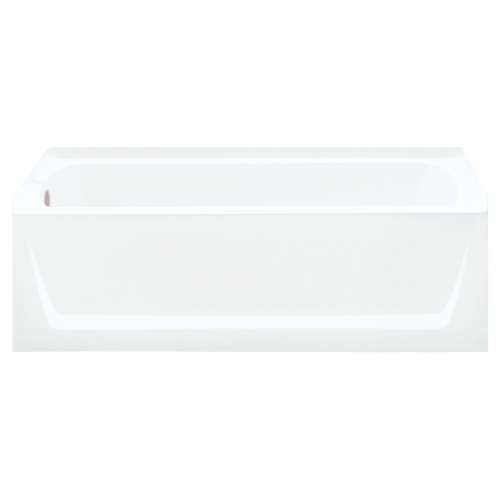 Ensemble 71121112-LNR-0 60-in L x 32-in W Rectangular Skirted Bathtub with Left-Hand Drain in White
